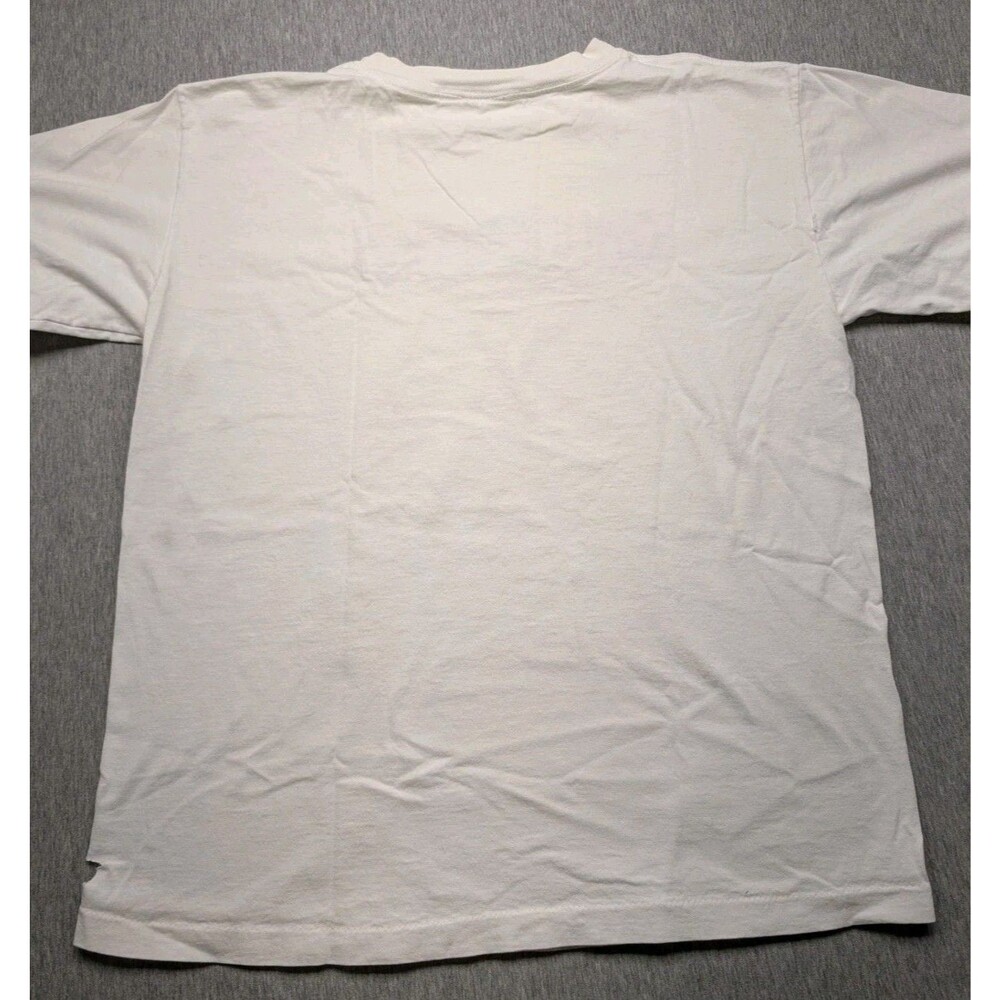 Vintage 90s Guess Logo Embroidered Single Stitch T-Shirt sz large - Picture 9 of 9